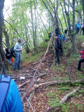 Ostanki temeljev stolpa na Zidanem gabru